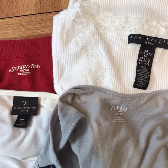 (4) Various Brands Petite Tank Tops Medium - Picture 10 of 11